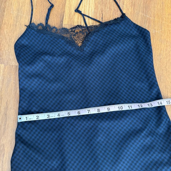 Zara Navy and Black Lace Trim Babydoll Dress - S - Picture 4 of 6